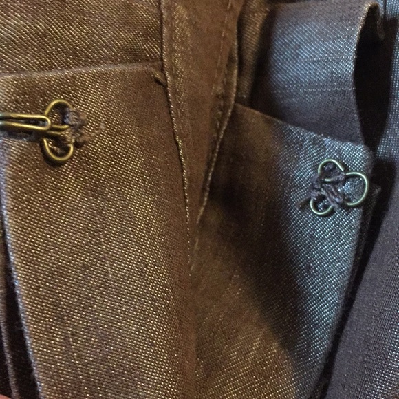 Jacket Blazer SZ Small Brown w/Sheen Ruffles NWT - Picture 4 of 8